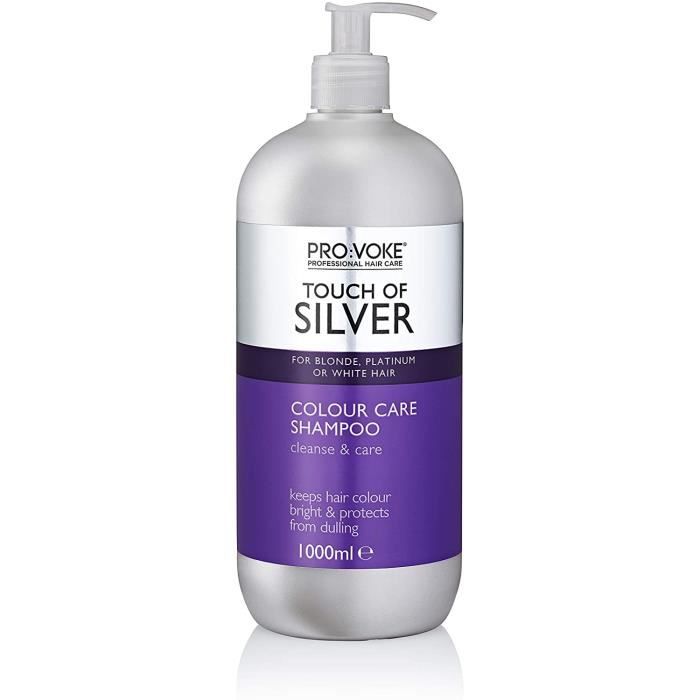 Soins des cheveux PROVOKE Pro : Voke Touch of Silver Colour Care Shampooing pour cheveux blonds, platines, blancs ou gri 148192