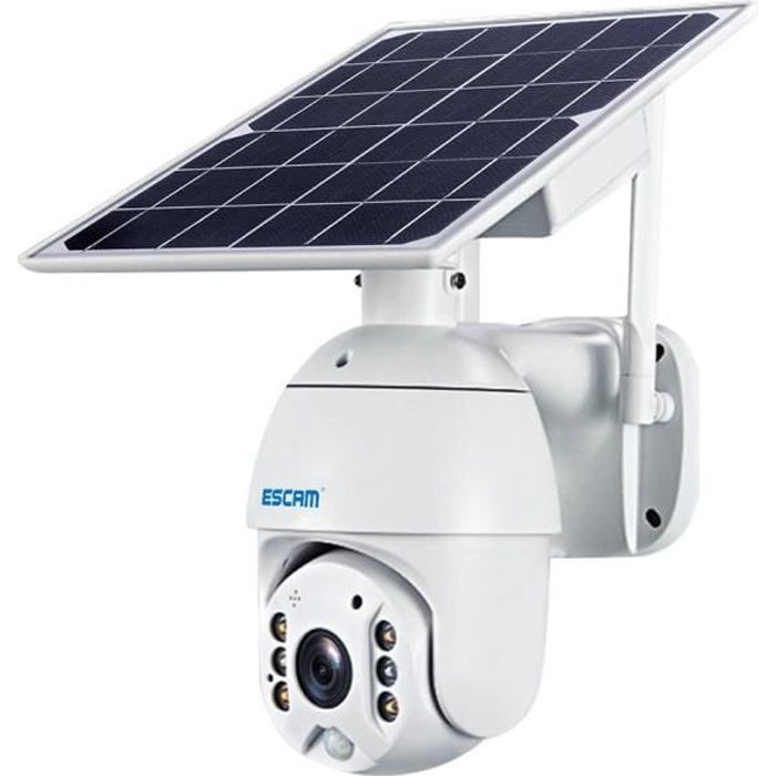 Caméra de sécurité extérieure 4G Caméra solaire alimentée par batterie Caméra de surveillance PTZ avec vision nocturne