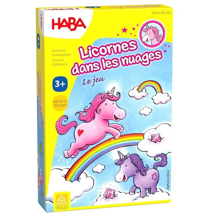 Haba - Licornes Dans Les Nuages - Jeu de dés - 3 ans et plus, 300195