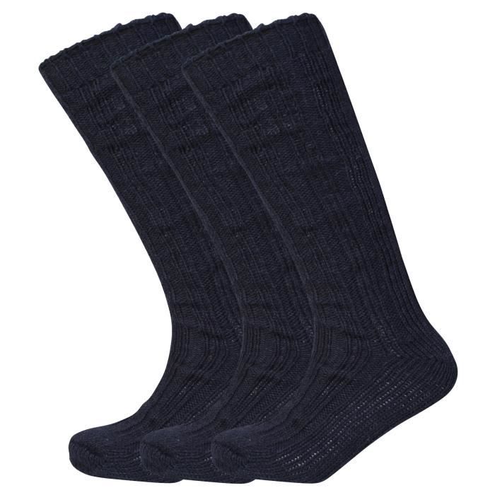 i-Smalls Chaussettes de Montagne en Laine Design aux Genoux Homme