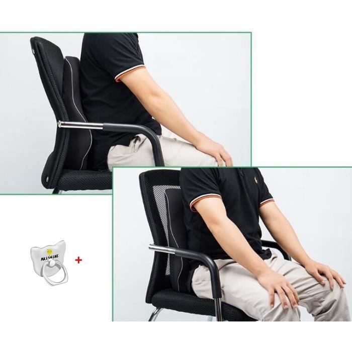 REMYCOO® Respirant Oreiller Coussin Lombaire Dos Chaise Bureau Voiture Coussin pour Dos /Coussin Lombaire Ergonomique