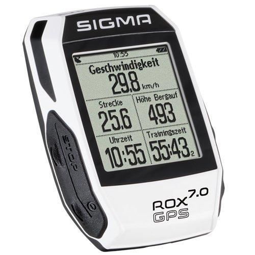 Sigma 01005 Compteur de vélo GPS Mixte Adulte, Blanc