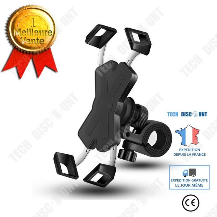 TD® Support de conduite moto équipement voiture électrique vélo de navigation en acier inoxydable support de téléphone portable