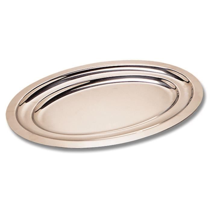 Plat Uni-Léger 380 x 250 mm en acier ovale