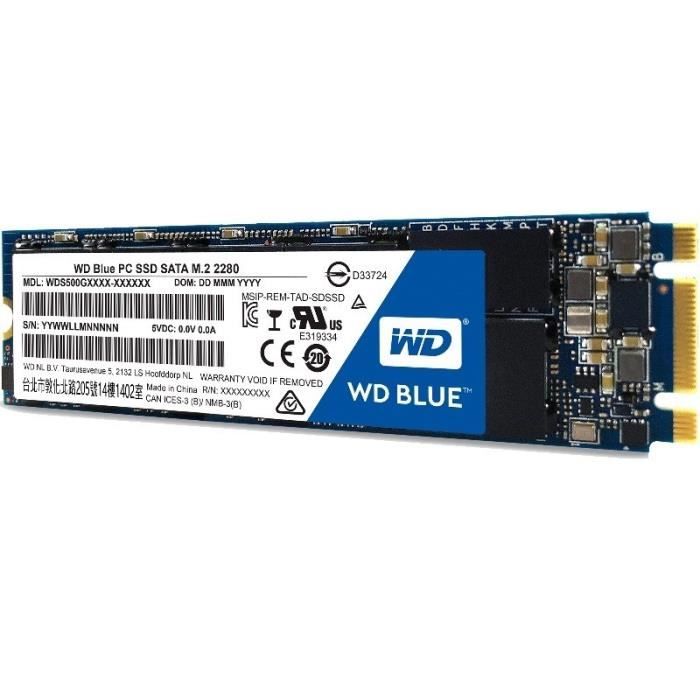 WESTERN DIGITAL - WESTERN DIGITAL WDS100T1B0B SSD WD 1To UEBL SATA3 M.2 SATA3