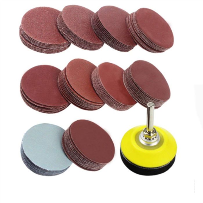 300 Disques De Ponçage 50mm Girafe Grain 80 à 3000 + Tampon Mousse - Kit Complet