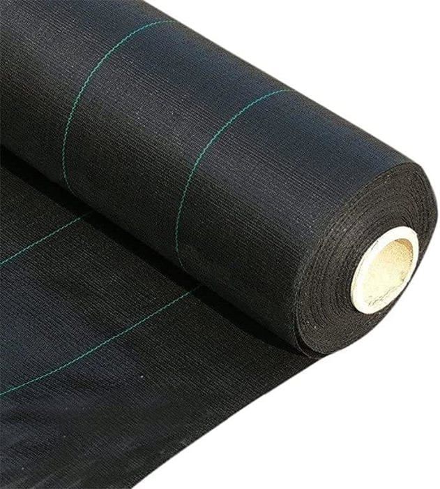 Tessuto Non Tessuto Anti Erbe - Pacciamatura Per Giardino In PP Nero, Permeabile E Traspirante - Rotolo 1x1m, 1x2m, 1.5x3m, 2x5m Con Picchetti - Barriera Anti Radici Per Aiuole E Vialetti