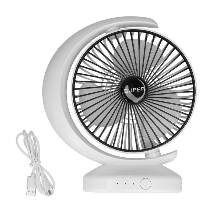 Petit ventilateur de bureau - GIGICIAL - Portable - Silencieux - 45 W - Batterie 1200 mAh - Gigicial