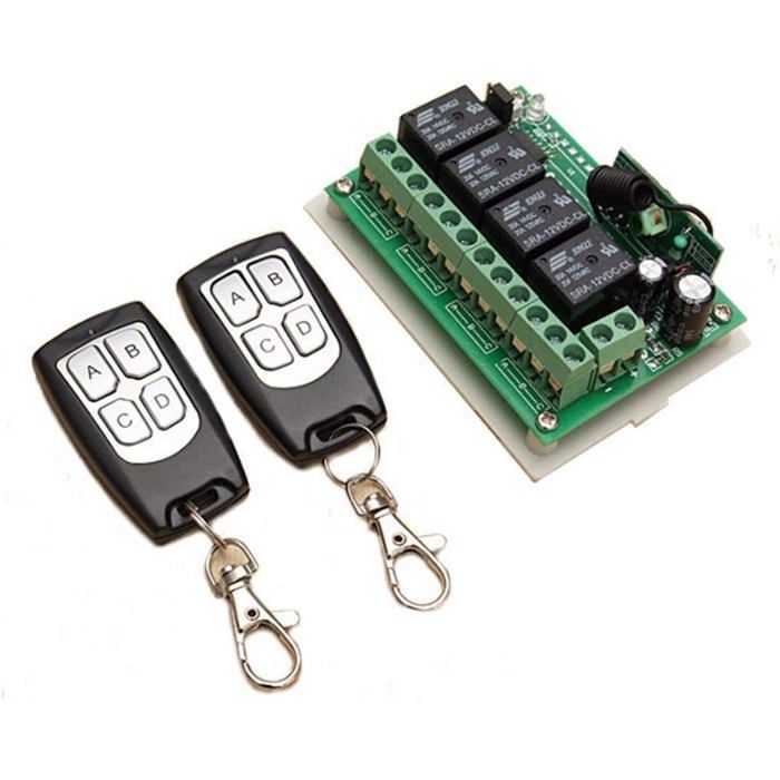 Mini Relais Télécommande 433 MHz – Interrupteur Sans Fil Avec Récepteur Et émetteur