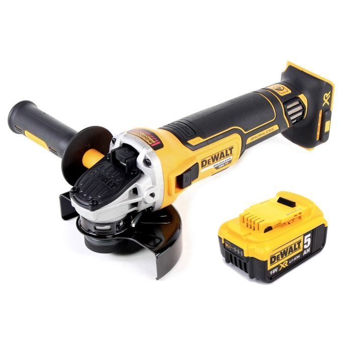 Meuleuse d'angle DeWalt DCG 405 N Sans fil 18V 125mm Brushless Batterie 5 0Ah - vue 2