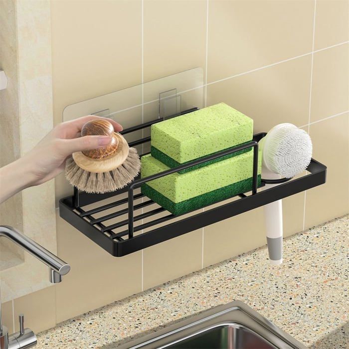 Support D'éponge D'évier En Acier Inoxydable, 1/3/6 Pièces, Pour éponge, Boule De Fil D'acier, Pâte De Vidange, Mur Intérieur De L'évier, Fournitures De Cuisine