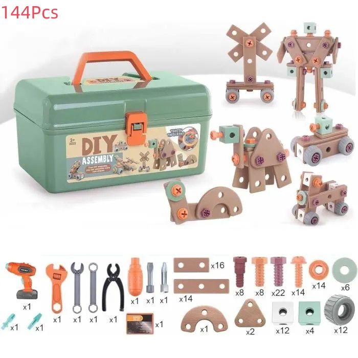 Jouets dassemblage pour enfants comprenant une perceuse électrique et une boîte à outils jouets pour enfants de plus de 3 ans