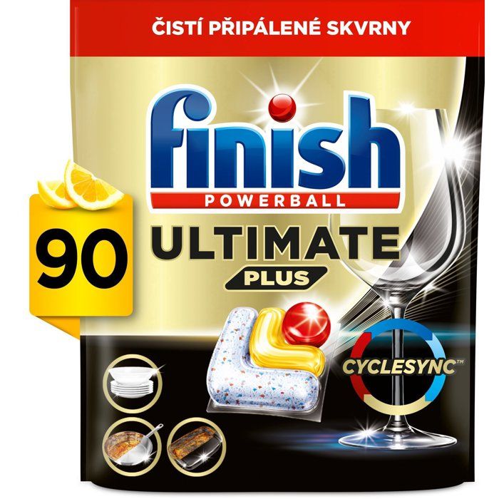 FINISH Ultimate Plus All in 1 Lemon 90 ks