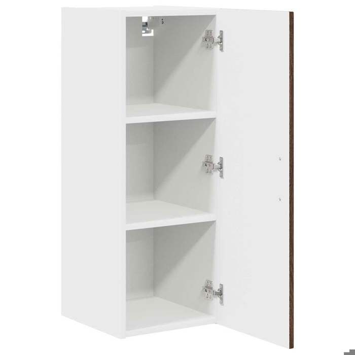 Moderne Armoires suspendues (2 pièces) SWEETY Placards cuisine Chêne brun 30x31x80 cm BB332