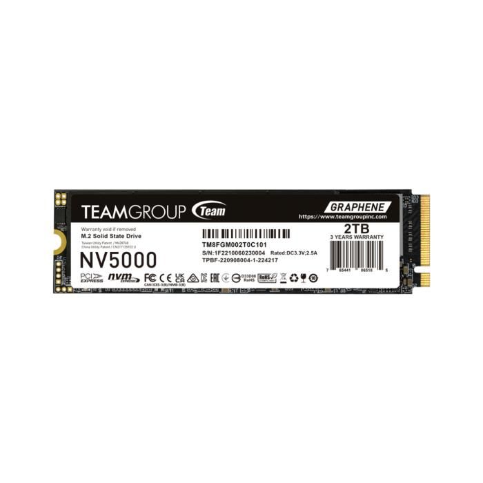 Team Group NV5000 .2 PCI Express 4.0 NVMe 3D NAND - vue 5