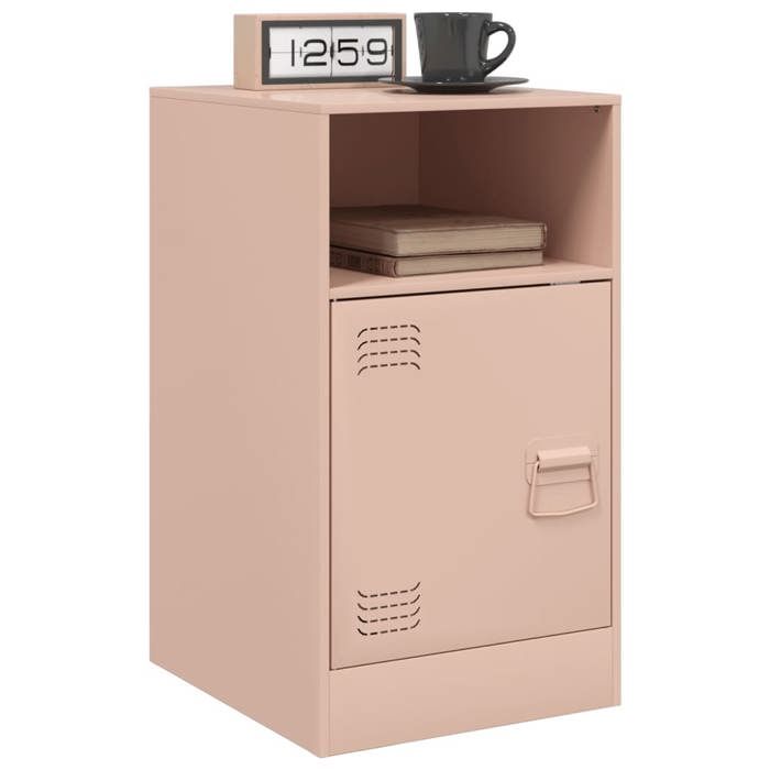 Tables moderne - Rose - Tables de chevet - (2 pcs) - rose 345x39x62 cm acier T1932