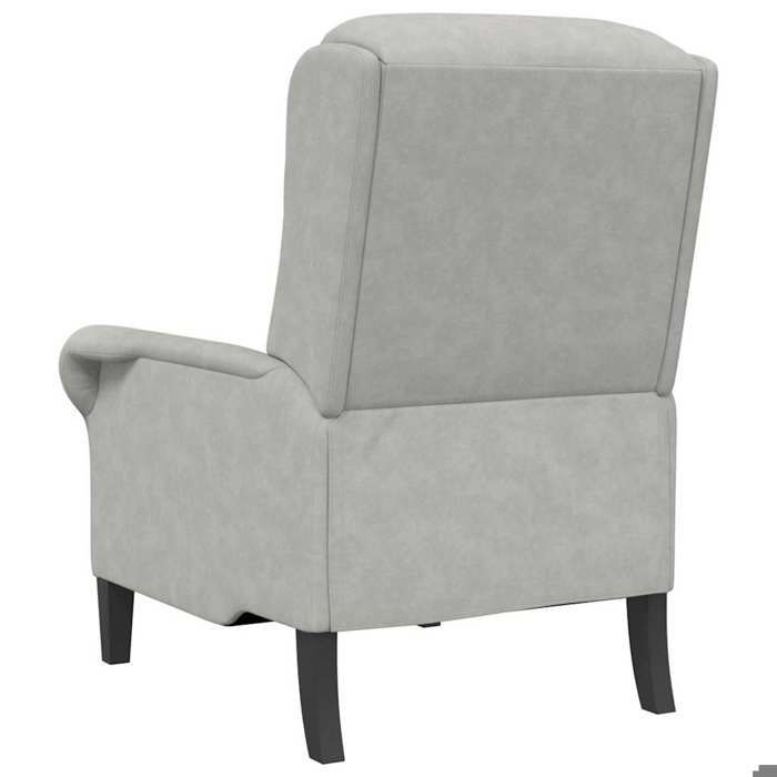 Gris clair Fauteuil 1 personne Gris clair 76x94x102 cm - Fauteuil Simple - Tissu respirant - Microfibre 71188830