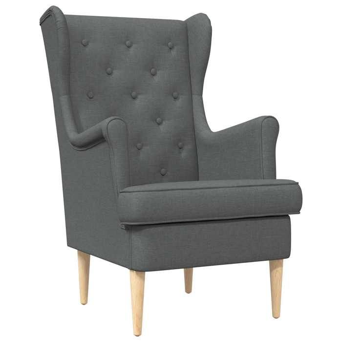 Elégance - Chic Fauteuil 1 place moderne - Fauteuil salon-séjour - Gris foncé - Tissu - 65x79x100cm_0506936