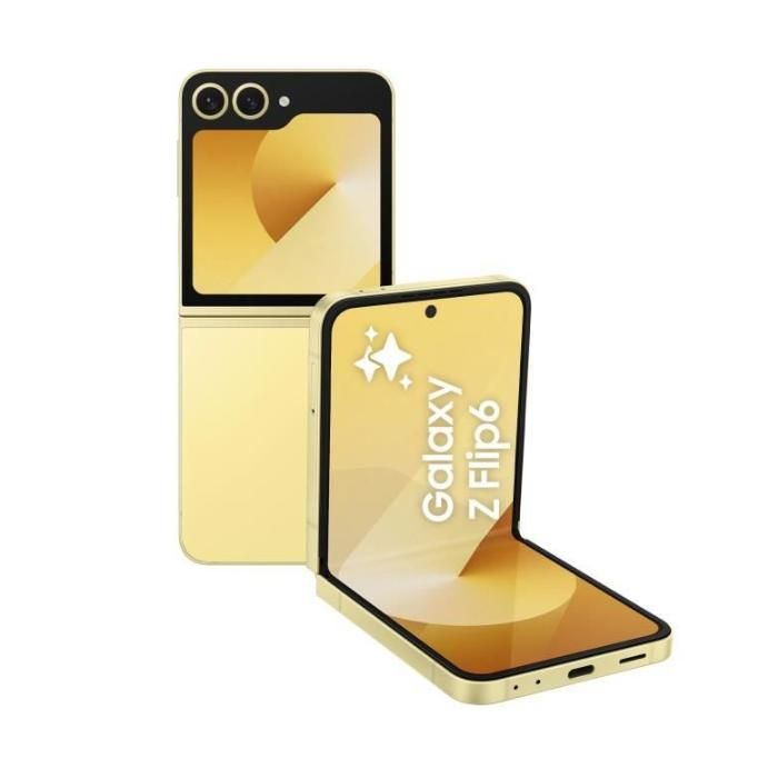 Smartphone Samsung Galaxy Z Flip6 256Go Jaune Single SIM - Reconditionné - Excellent état