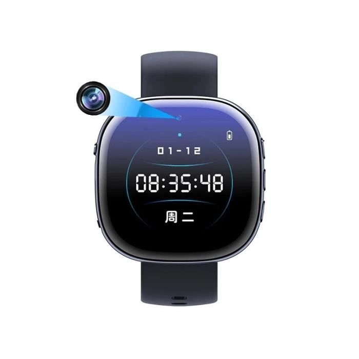 Montre Caméra Cachée 64G - Enregistreur Vidéo Portable Caméra De Surveillance Intérieur Extérieur