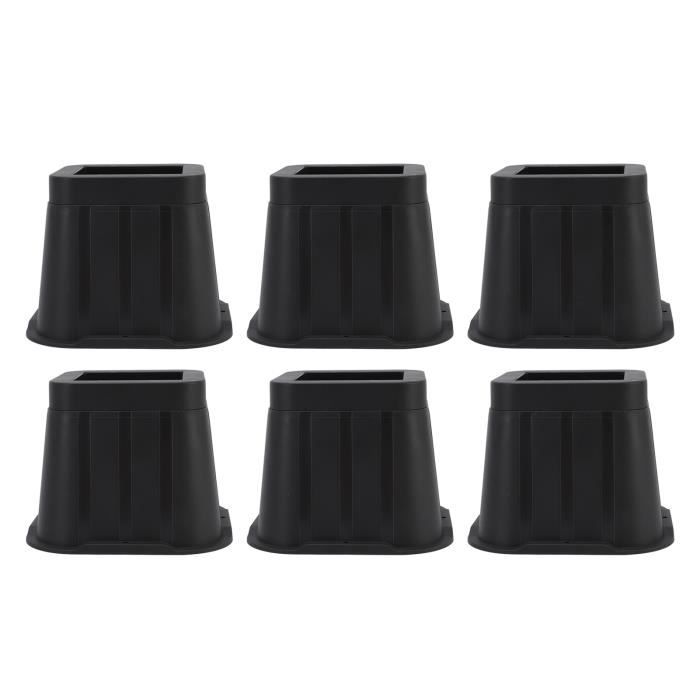 Lot De 4 Réhausseurs De Meubles En Caoutchouc Robuste 68x35mm – Anti-bruit, Neuf