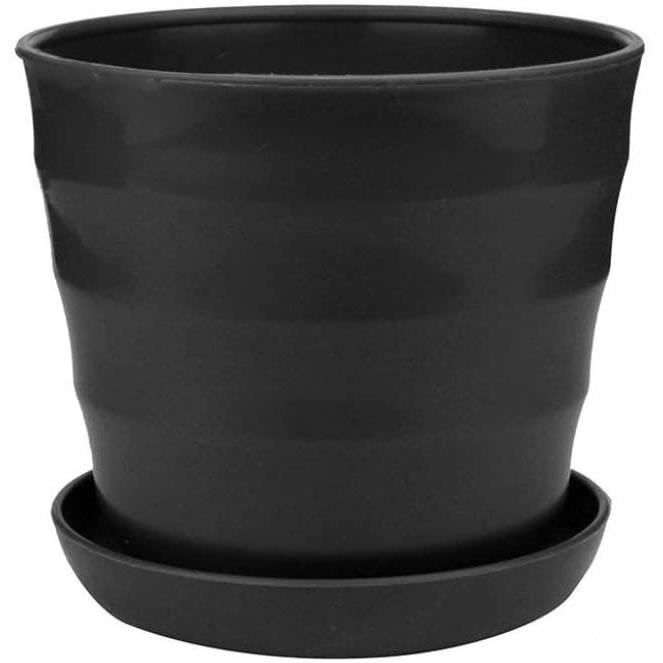 Pot à Bonsaï Ovale En Plastique 44x34x10,5 Cm - Pour Intérieur Et Extérieur, Design Simple Et Pratique