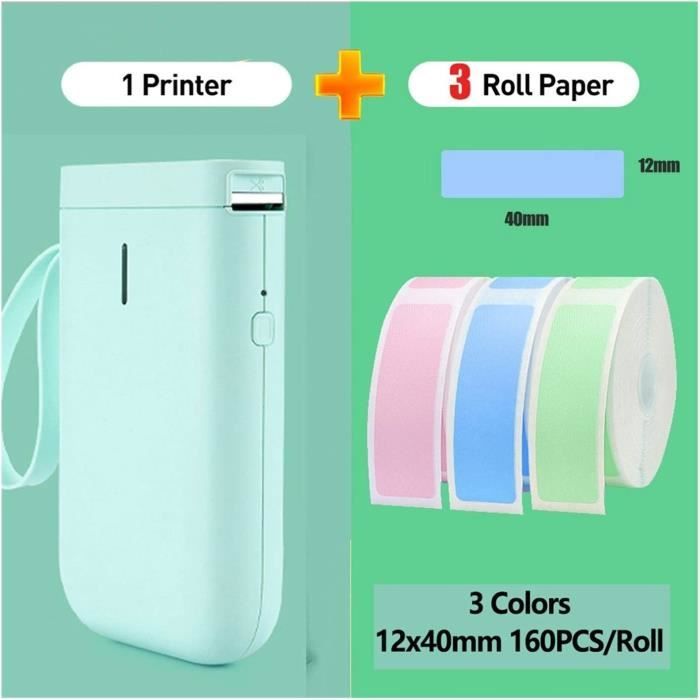Imprimante Portable Mini Bluetooth Sans Fil Thermique Sans Encre