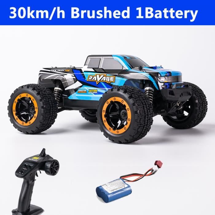 HEBXMF Grande voiture RC 1/10, voiture RC haute vitesse 70 km/h, co
