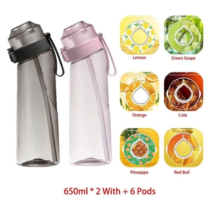 Gourde Sport 650 Ml Avec Paille étendue - Bleu - Polypropylène - Pour Activités Avec Casque