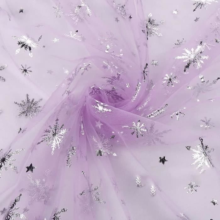Tissu Organza Pailleté Brillant - Pour Robe De Mariage, Tutu, Costume Soirée