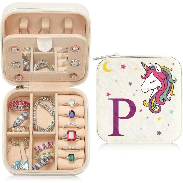 Coffret Bijoux Licorne Pour Fille - Sac à Main + Collier, Bracelets, Bagues - Cadeau Idéal 3 à 9 Ans