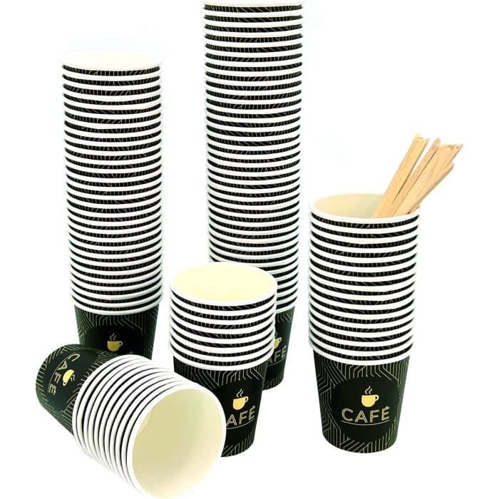 Solafas Lot De 100 Gobelets Jetables En Carton Pour Pique-nique
