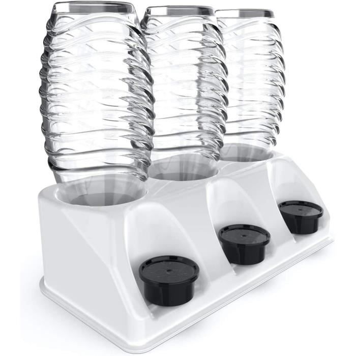 Lot De 3 Bouteilles-Ananas Rechargeables – Pour Billes De Gel – Transparentes, Bouchon Sécurisé – 10,3 X 6,5 Cm