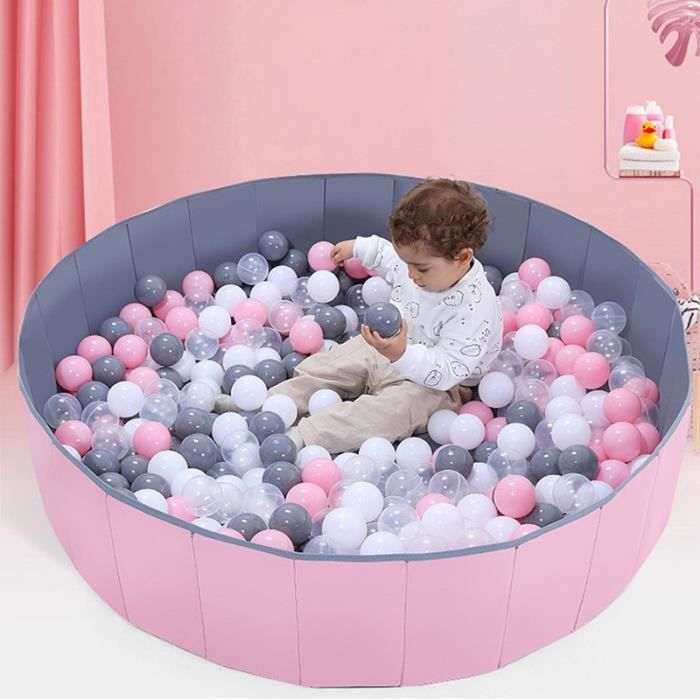 Piscine À Balles Pliable 80x26cm, Piscine Pour Bébé Enfant Jeux, Structure  à Balles Parc Piscine Sèche Océan,Rose Gris,Pas balles - Cdiscount Jeux -  Jouets