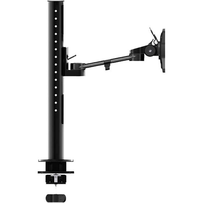 Bras Pour Moniteur PC - Support Écran Réglable En Hauteur, Inclinaison & Rotation - Montage Sur Bureau Par Pince Ou Œillet - 7