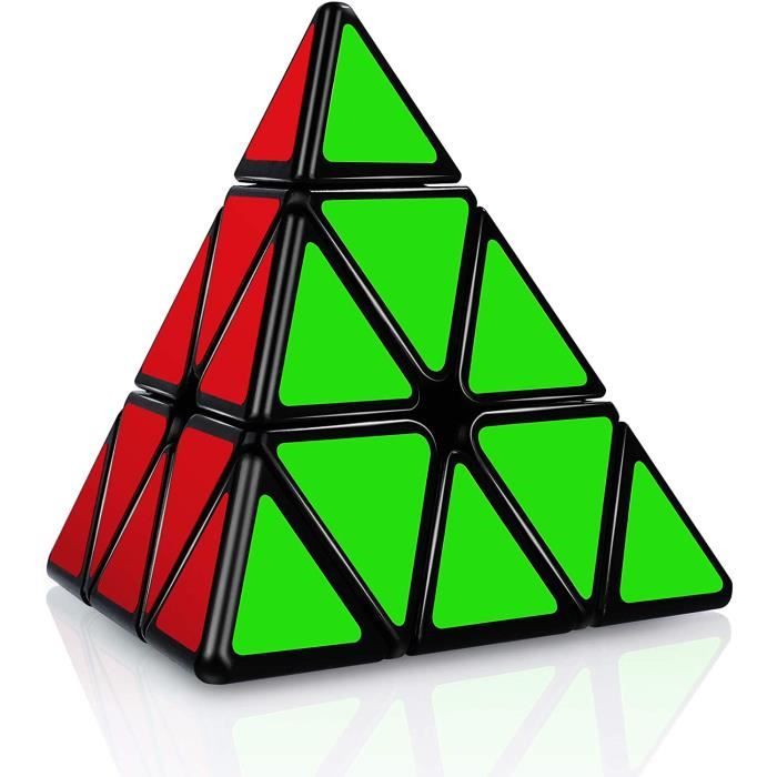 Pyraminx Speed Cube SISYS - Cube Magique Sans Autocollants, Puzzle 3D Pour Enfants Et Adultes