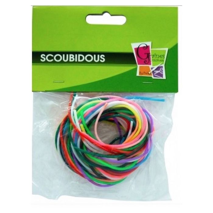 Lot de 12 fils scoubidou multicolores - Graine créative