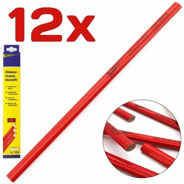 10X 175Mm Charpentiers Crayons Plomb Noir Pour Diy Builders Menuis.FR