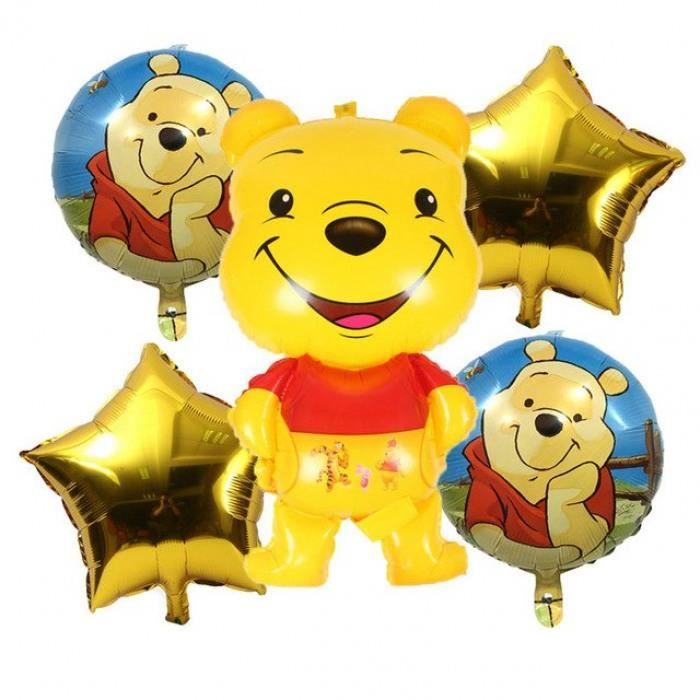 5 Pcs De Bande Dessinee Winnie Ours Feuille Ballons Joyeux Anniversaire Decorations L Poohs Air Boules Decoration Mariage Enfants Achat Vente Ballon Decoratif Cdiscount