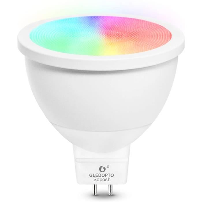 Ampoule LED MR16 GU5.3 4 W, ZigBee sans fil, 12 V, RVB CCT variable