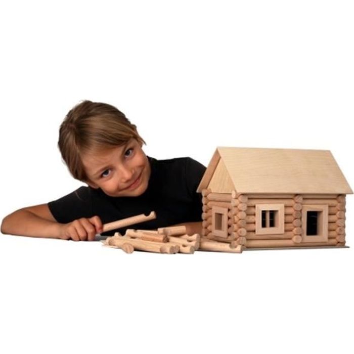 Maquette en bois et jeux de construction