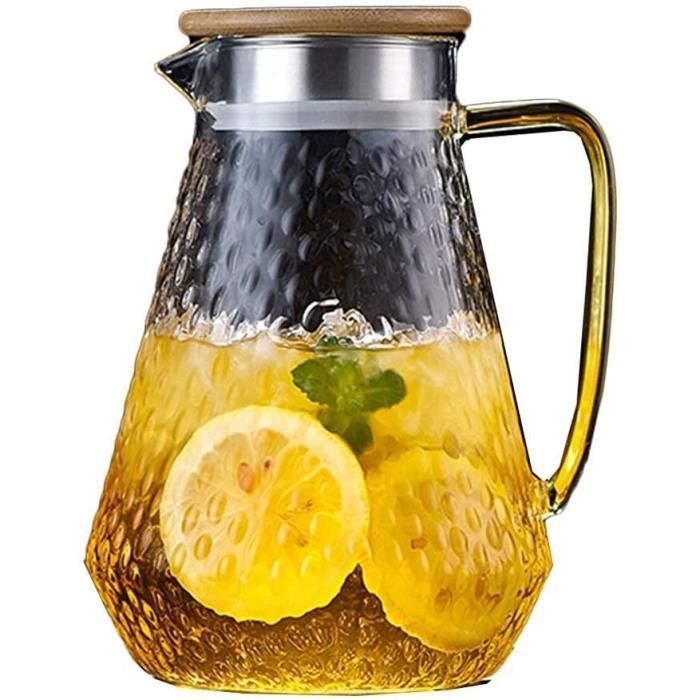 Carafe à Thé En Verre Avec Filtre - 1L - Résistante à La Chaleur Et Au Froid - Idéale Pour Les Infusions Maison