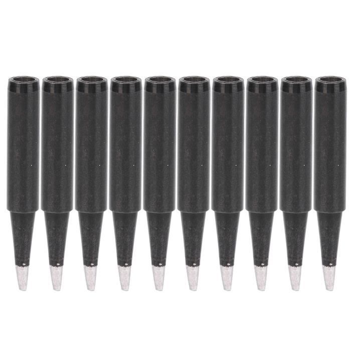 Lot De 6 Pointes De Fer à Souder Interface E10 - Types B, C, K - Cuivre/Acier - Pour Soudure Électronique