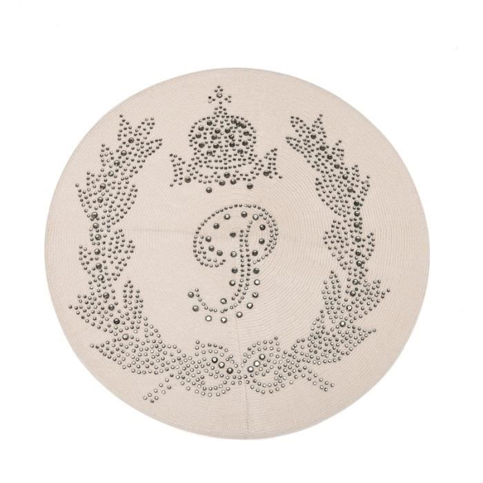 Béret Femme Perles Et Strass - Laine Chaude - Taille Unique - Neuf Sans étiquettes