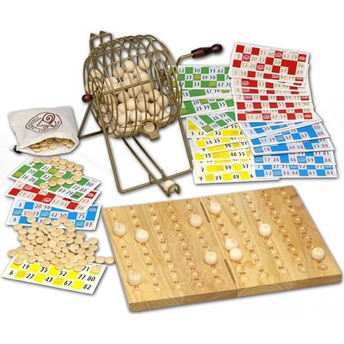 jeu de société - cayro - bingo de luxe - pour enfant - durée 120 min