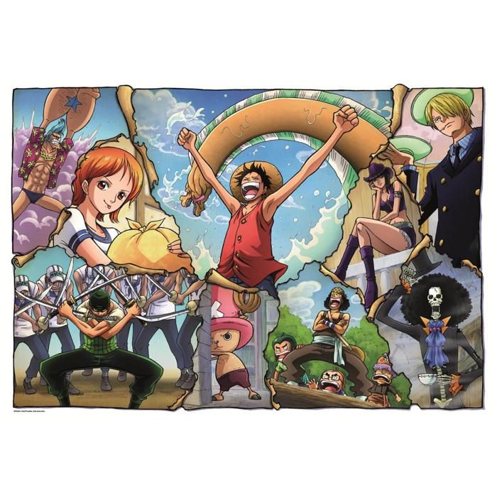 Puzzle Clementoni One Piece 500 Pièces - Adulte 49x36 Cm - Fabriqué Italie