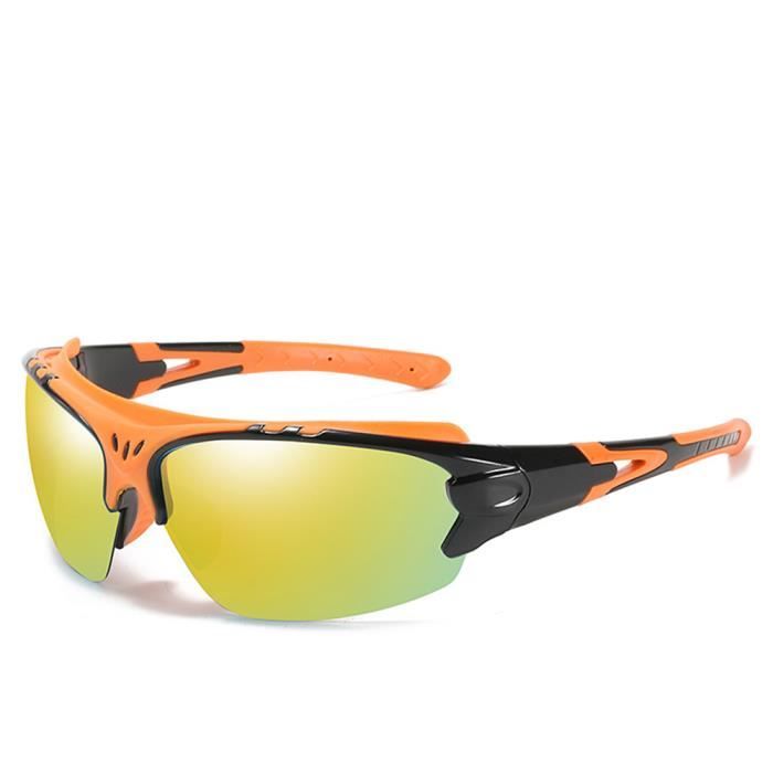 Lunettes de soleil de sport polarisées hommes femmes 2021 été marque uv400  voiture vtt velo moto goggles tendance Doré Orange - Achat / Vente lunettes  de soleil Mixte Adulte - Cdiscount