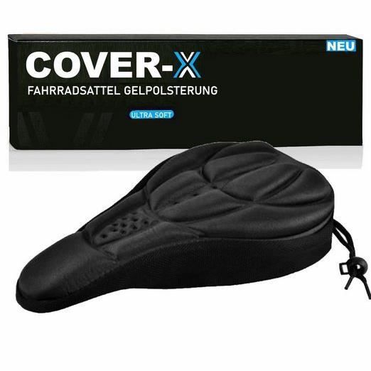 Housse de selle de vélo en gel MAVURA COVER-X - Noir - Mixte - 26 x 17 cm