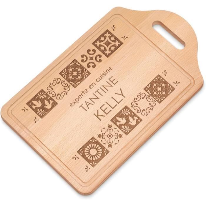 Planche à découper personnalisée en acacia-Sonora