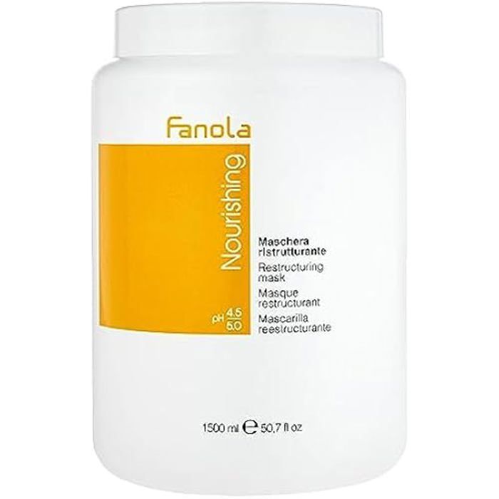 Masque de soin - FANOLA - Nutri Care - 1500 ml - Cheveux secs et frisés - Réparation intense